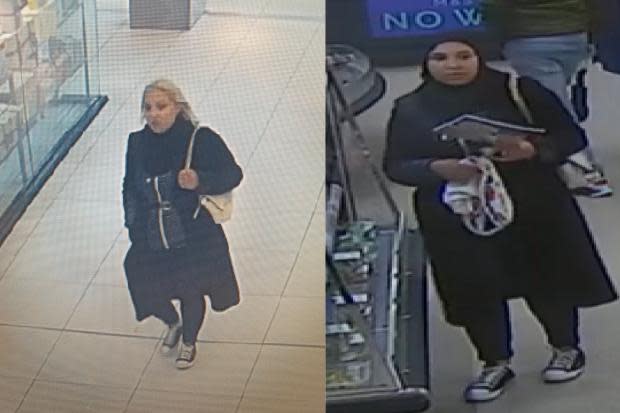 Police are seeking the identity of the women in the picture