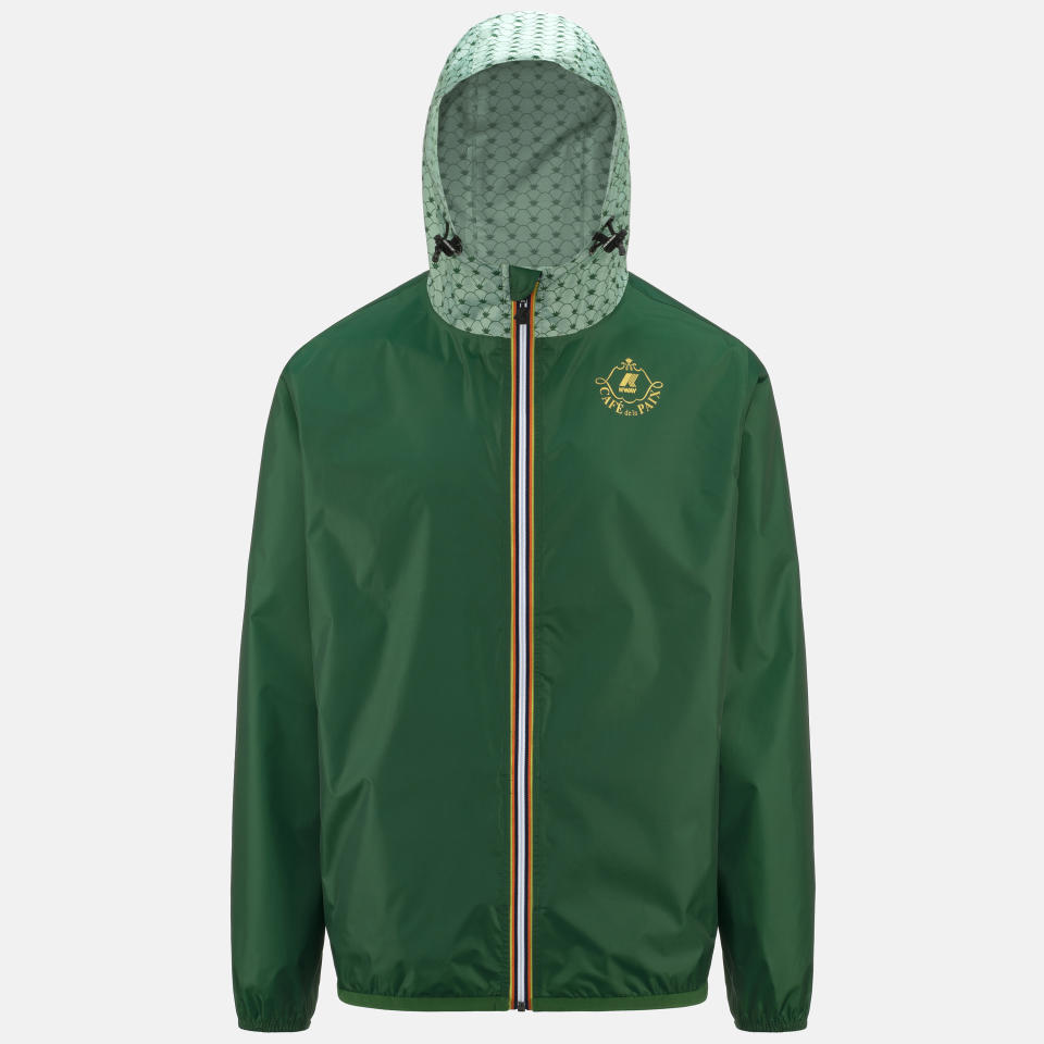A windbreaker from the K-Way collaboration with the Café de la Paix.