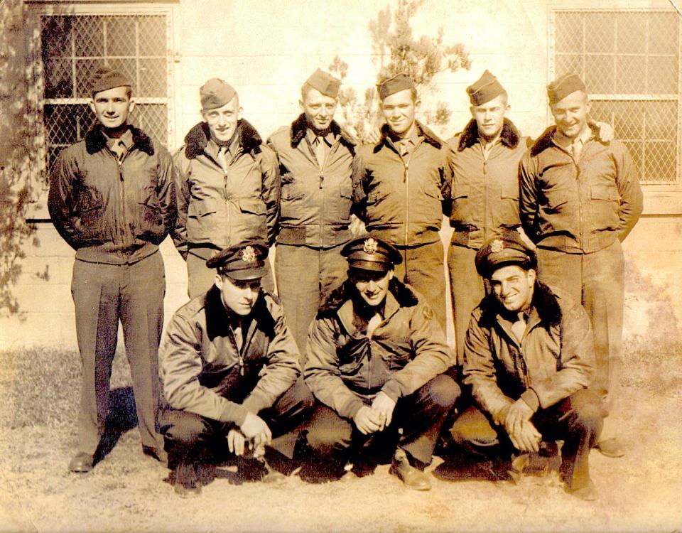 The crew of the B-17 bomber "Little Mary," during World War II in Europe.