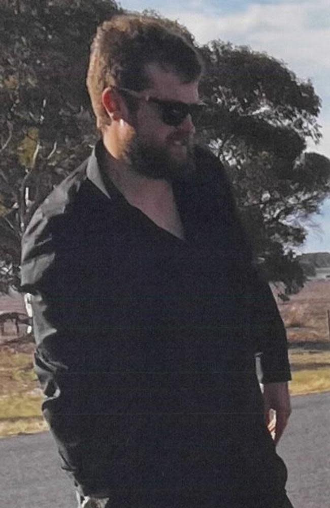 Police are looking for this man and his Commodore, after he disrupted a funeral in the regional Victorian town of Horsham last week. Picture: Victoria Police