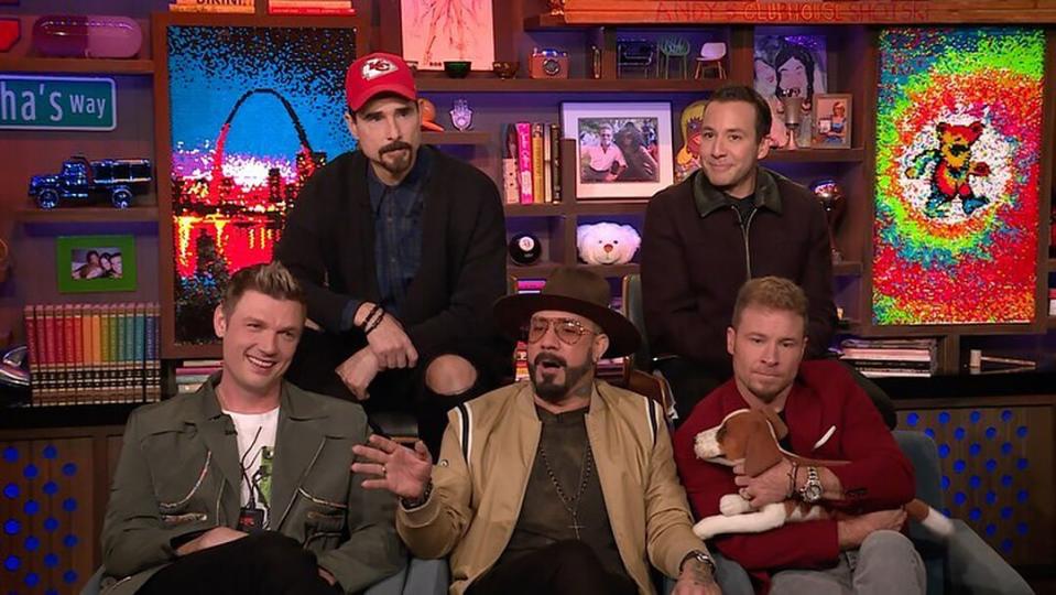 <strong>"First of all the song makes no sense. There was a completely different version of the song that actually made sense and thankfully we decided to go back to the one that didn’t make sense."</strong> — The Backstreet Boys' AJ McLean, on the (lack of) <a href="https://people.com/music/backstreet-boys-admit-i-want-it-that-way-no-sense/" rel="nofollow noopener" target="_blank" data-ylk="slk:meaning behind the lyrics;elm:context_link;itc:0;sec:content-canvas" class="link ">meaning behind the lyrics</a> to their hit song "I Want It That Way," on <em>Watch What Happens Live with Andy Cohen </em>