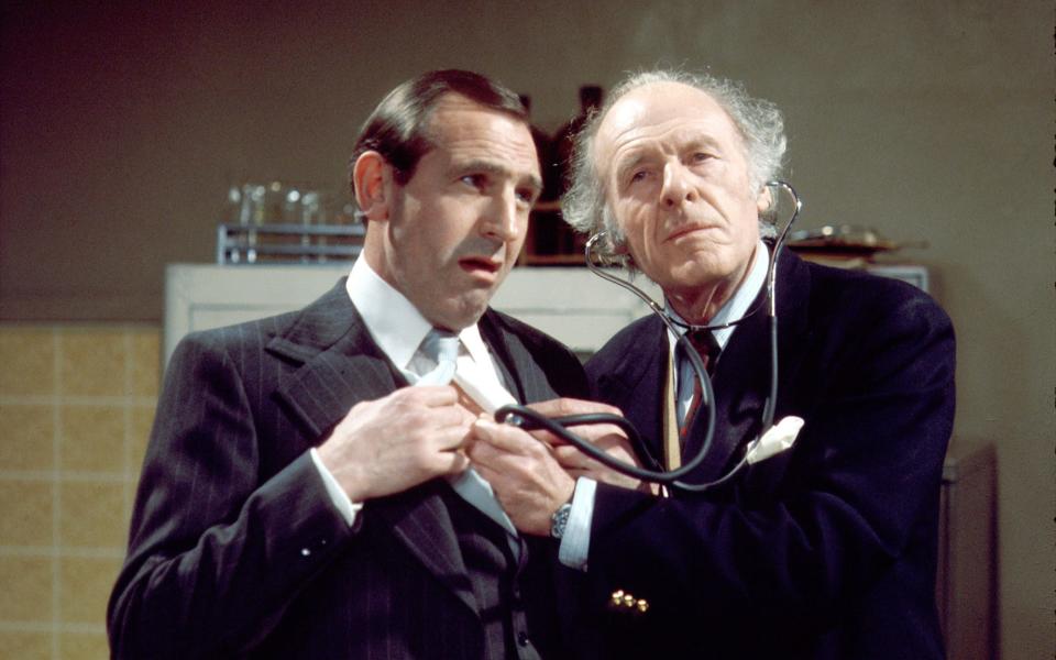 John Horsley and Leonard Rossiter in The Fall and Rise of Reginald Perrin - BBC