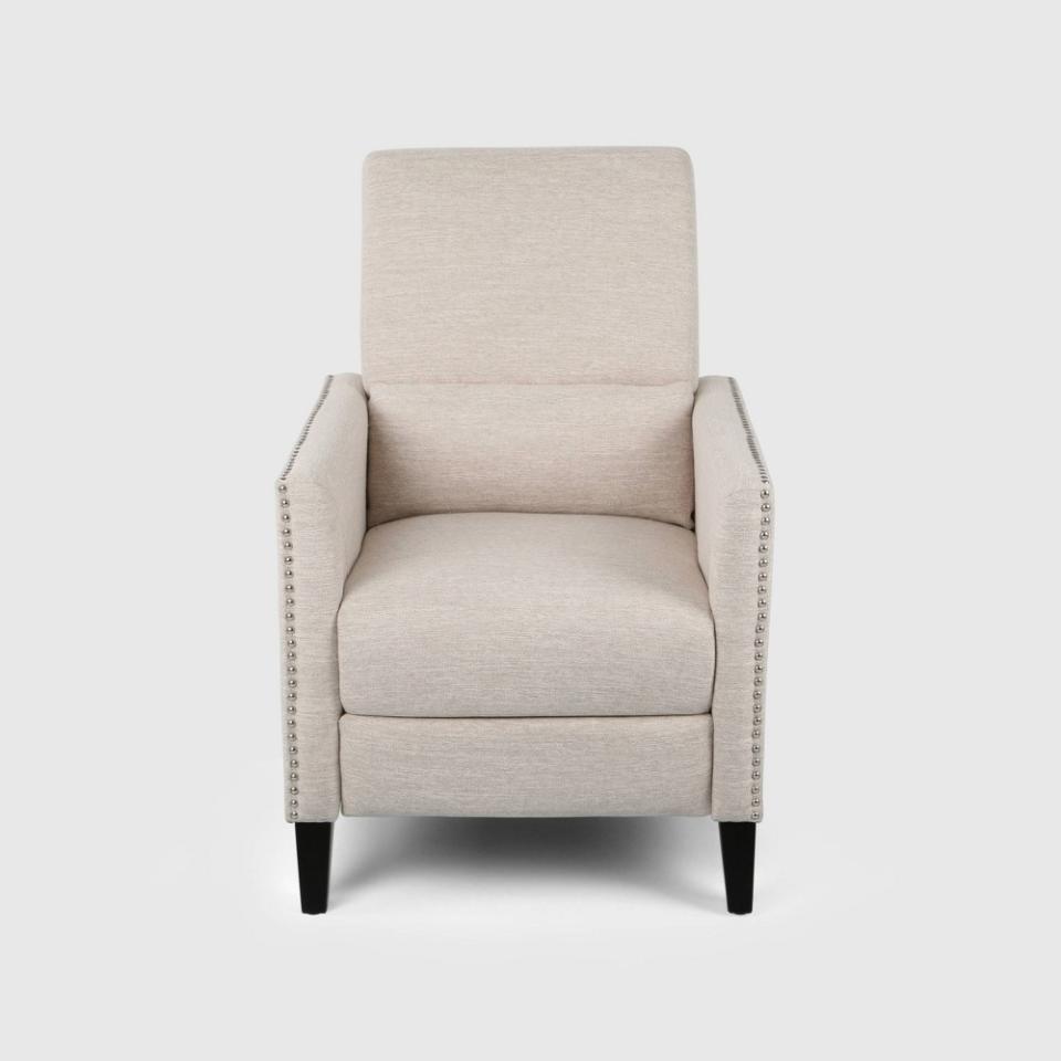 <p><a href="https://go.redirectingat.com?id=74968X1596630&url=https%3A%2F%2Fwww.target.com%2Fp%2Falscot-contemporary-push-back-recliner-beige-christopher-knight-home%2F-%2FA-78666384&sref=https%3A%2F%2Fwww.esquire.com%2Flifestyle%2Fg60311736%2Frecliners-for-small-spaces%2F" rel="nofollow noopener" target="_blank" data-ylk="slk:Shop Now;elm:context_link;itc:0;sec:content-canvas" class="link ">Shop Now</a></p><p>Alscot Contemporary Push Back Recliner</p><p>target.com</p><p>$499.99</p>