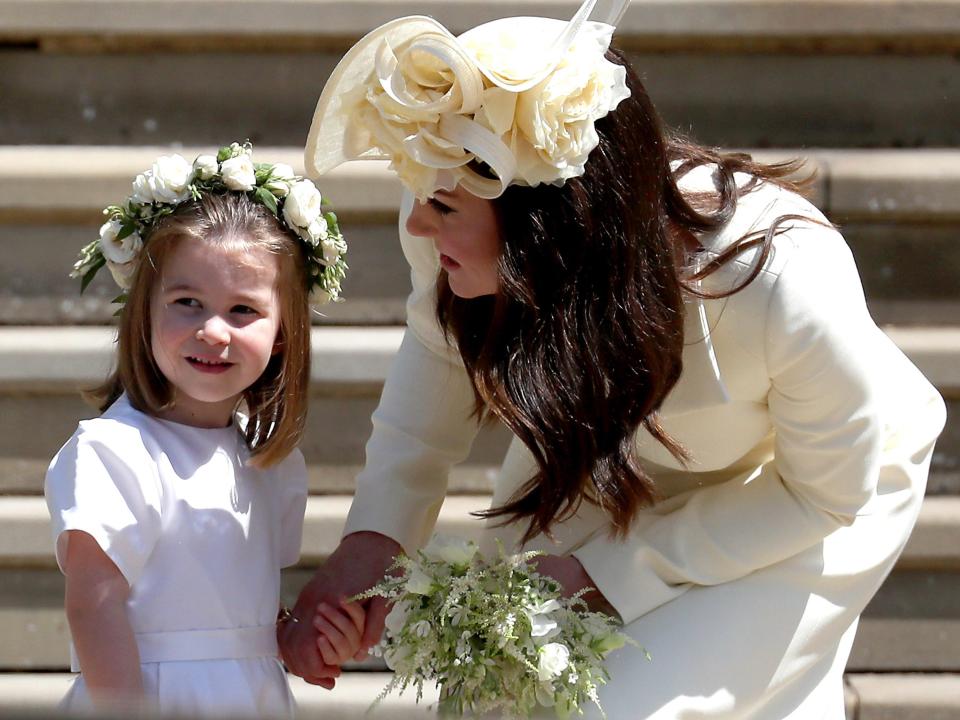 Kate Middleton and Princess Charlotte at Meghan Markle and Prince Harry's wedding