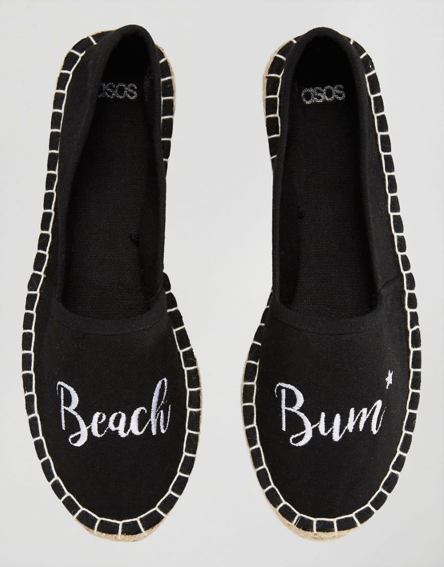 Beach Bum Slogan Espadrilles