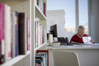 Brown University professor Stephen Kinzer, author of a book on the mind-control experiment backed by the CIA which gave large doses of LSD to prisoners including James "Whitey" Bulger, sits in his office, Thursday, Jan. 30, 2020, in Providence, R.I. "MK-ULTRA involved the most extreme experiments on human beings ever conducted by any agency of the U.S. government," Kinzer said. (AP Photo/David Goldman)