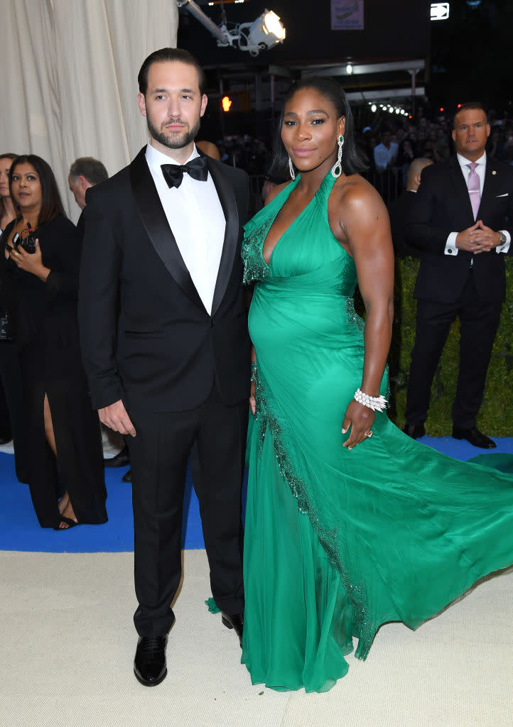 Serena Williams and Alexis Ohanian