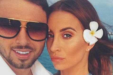 Couple: Ferne McCann with former boyfriend - and the accused - Arthur Collins: Instagram