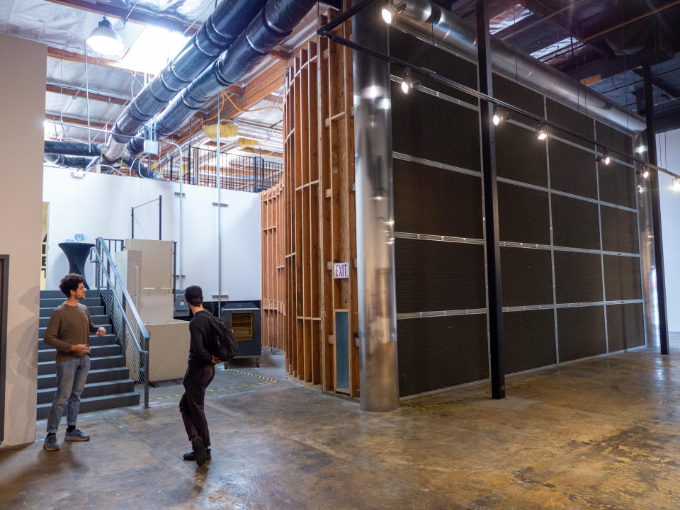 Inside the wind tunnel at Specialized headquarters