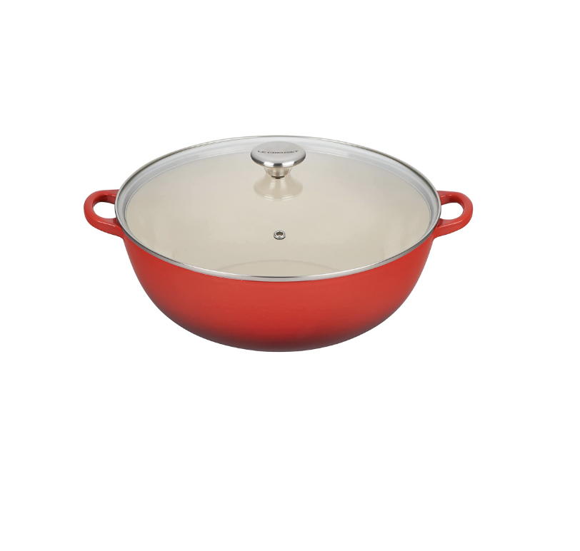 5) Le Creuset Enameled Cast Iron Chef's Oven with Glass Lid