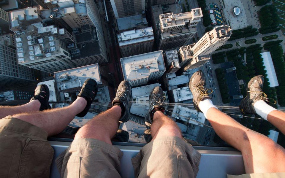 Bradley Garrett's photograph of the view from Legacy Tower, Illinois - Bradley Garrett/Eyevine 