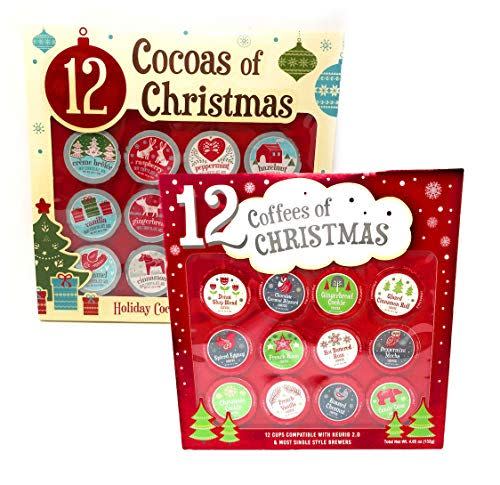 3) 12 Coffees of Christmas and 12 Cocoas of Christmas Gift Set