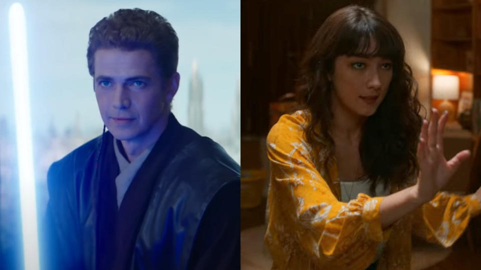 Hayden Christensen on Obi-Wan Kenobi;  Natasha Liu Bordizzo in Day Shift