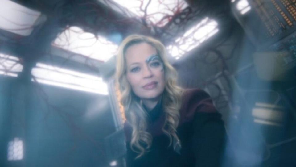 Jack Crusher's visions seeing tendrils erupting out of reality, often near friends like Seven of Nine, on Star Trek: Picard. 