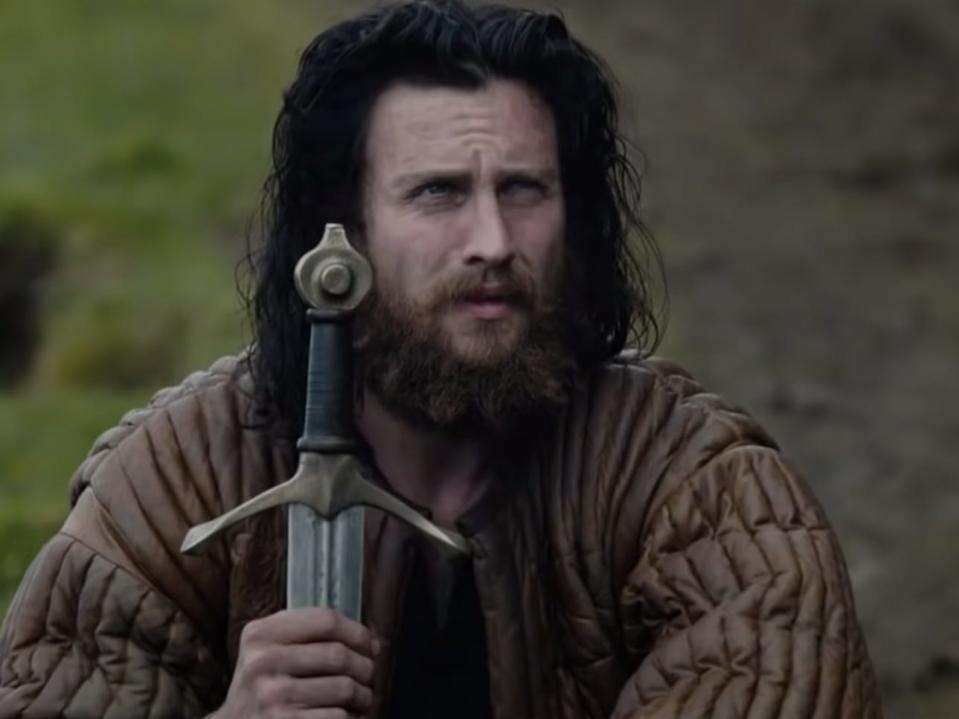 Aaron Taylor-Johnson in "Outlaw King."