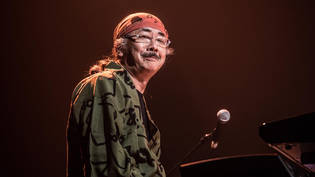  PARIS, FRANCE - NOVEMBER 17: Nobuo Uematsu performs at La Cigale on November 17, 2012 in Paris, France. 