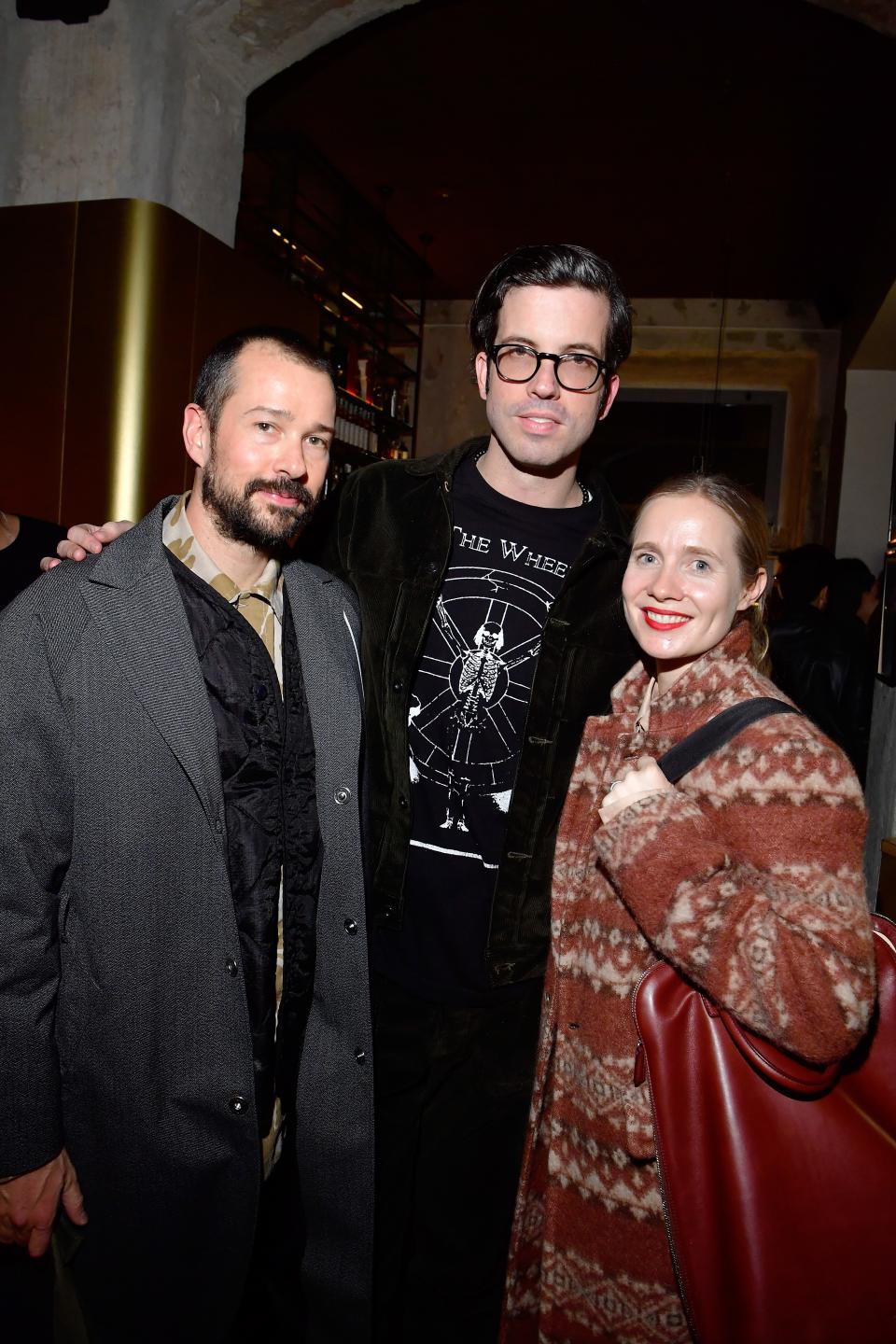 Jil Sander creative directors Luke and Lucie Meier with Will Welch