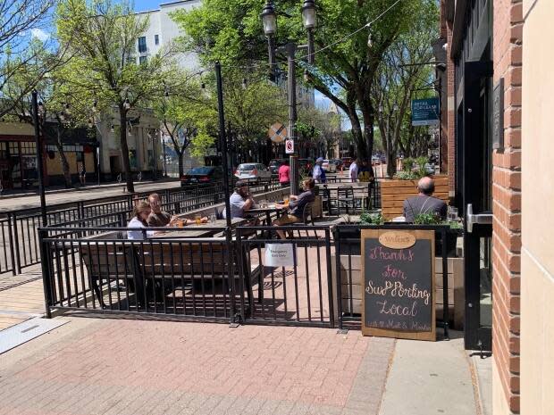Old Strathcona is one of 13 business improvement areas in Edmonton that collects a levy from members and uses the money for marketing and enhancements. (Natasha Riebe/CBC - image credit)