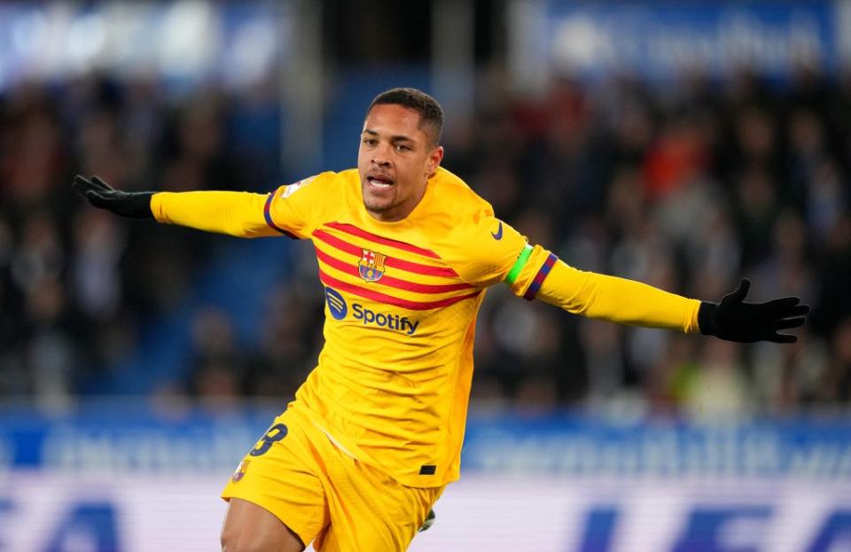 Vitor Roque divides opinions at Barcelona. (Photo by Juan Manuel Serrano Arce/Getty Images)