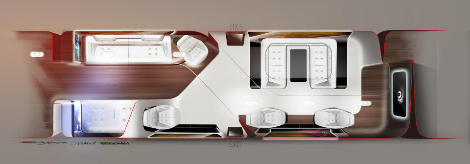 Lufthansa Mercedes Airplane Interior