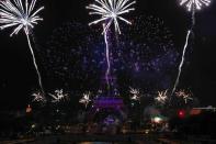 <p>Le feu d'artifice organisé le 14 juillet 2019 à Paris.</p>