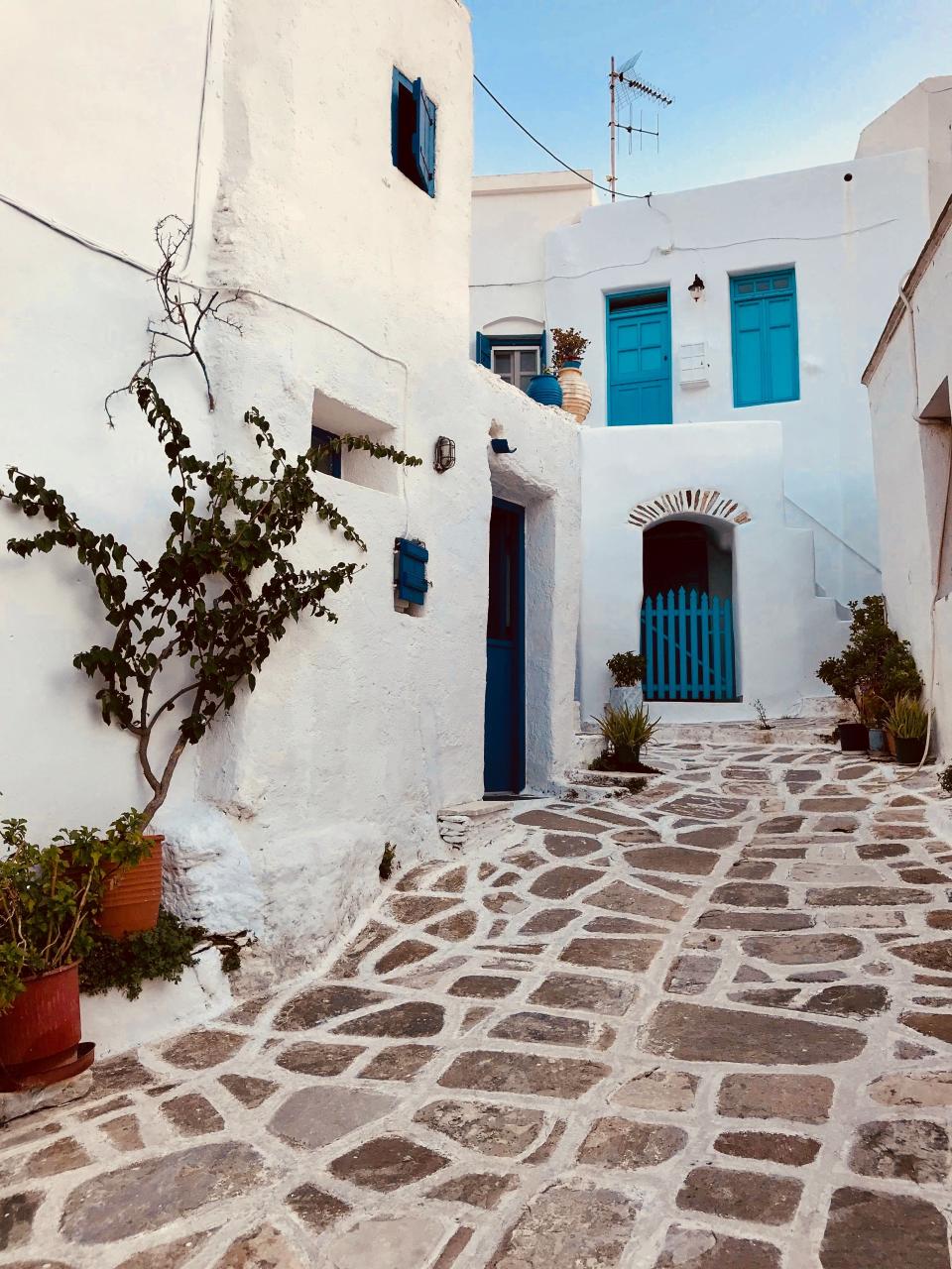 White washed buildings in AntiparosUNSPLASH