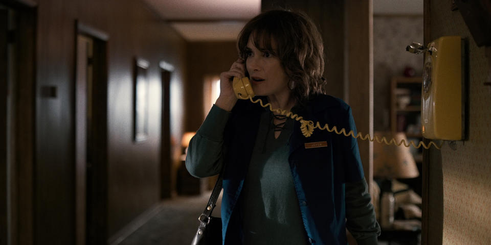 <p><i>Stranger Things</i> cast members David Harbour, Millie Bobby Brown, and Shannon “Barb” Purser were each singled out for Netflix’s cult ’80s throwback. But the one actress who was a genuine star during the ’80s — and landed a Golden Globe nomination for her moving portrayal of a grieving mother — went overlooked. That seems pretty … well, strange if you ask us. <i>— EA</i><br><br>(Photo: Netflix) </p>