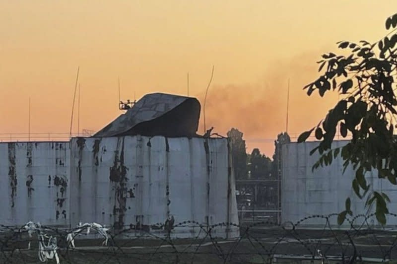 Since withdrawing from the Black Sea Grain Initiative, Russia has launched sustained strikes against Ukrainian ports, destroying 60,000 tons of grain at the Chornomorsk port. Photo courtesy of Operational Command South/EPA-EFE