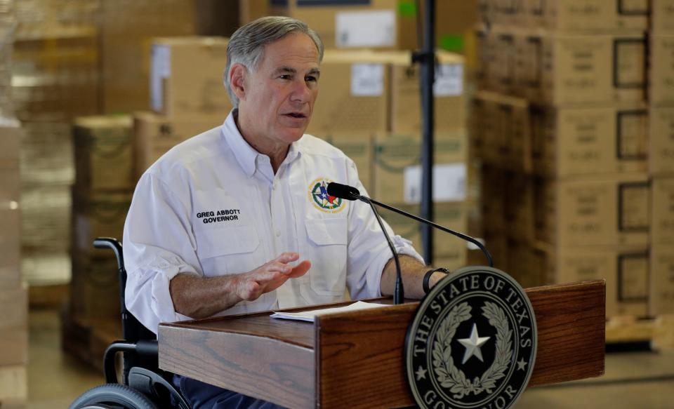 Texas Gov. Greg Abbott (R) is one of the politicians who have tried to ban abortions during the coronavirus crisis. (Photo: Eric Gay/Associated Press)