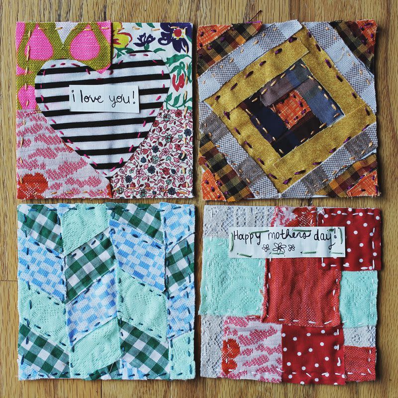 mother's day quilted card