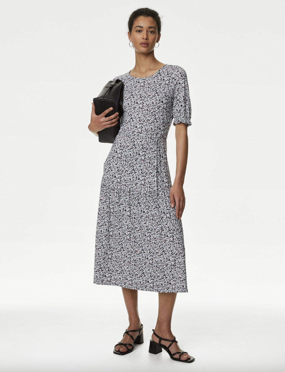 The tiered shape gives the dress a very flattering silhouette. (Marks & Spencer)