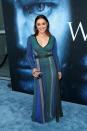 <p>One third of the Sand Snakes turned up to the premiere in a gorgeous stripy wrap dress. (Photo: Getty Images) </p>