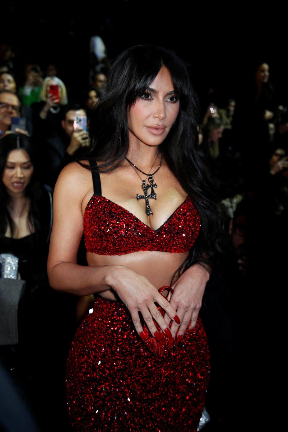 Kim Kardashian at Dolce & Gabbana (REUTERS)