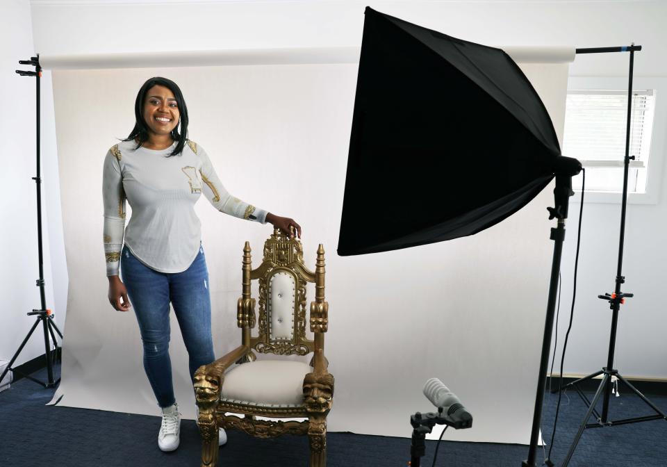 Marie Noel, of Randolph, is the owner of Boston Throne Chairs, 717 South St., Roslindale, on Wednesday, June 1, 2022.