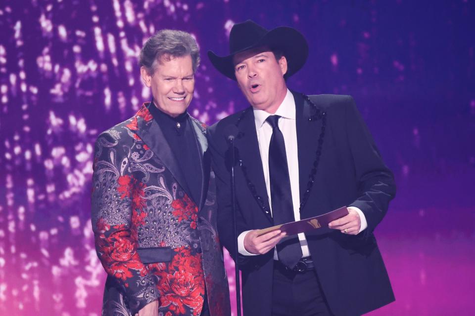 Randy Travis and Clay Walker at the 2024 ACM Awards. Photo: Rich Polk for Penske Media