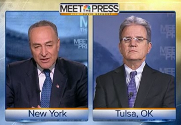 Chuck Schumer and Tom Coburn appear on Meet the Press