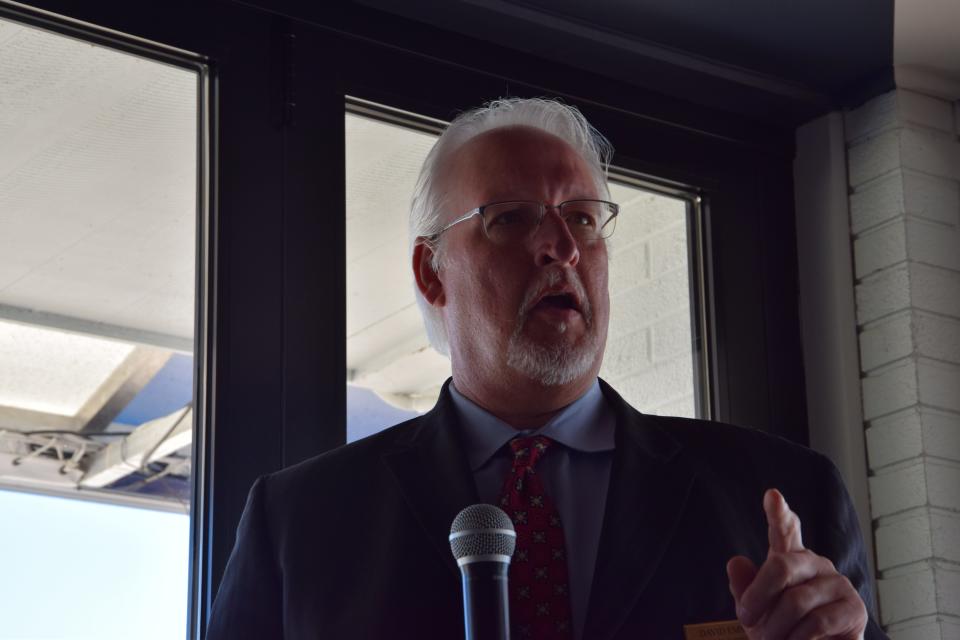 David Emmel, Northern Lakes Economic Alliance president, spoke about a changing workforce during the 2023 Harbor Springs State of the Community on March 9, 2023.