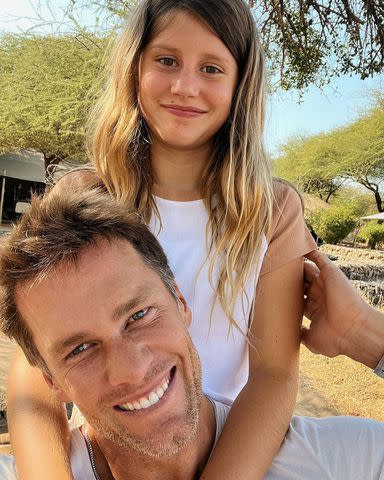 <p>Tom Brady/Instagram</p> Tom Brady with Vivian