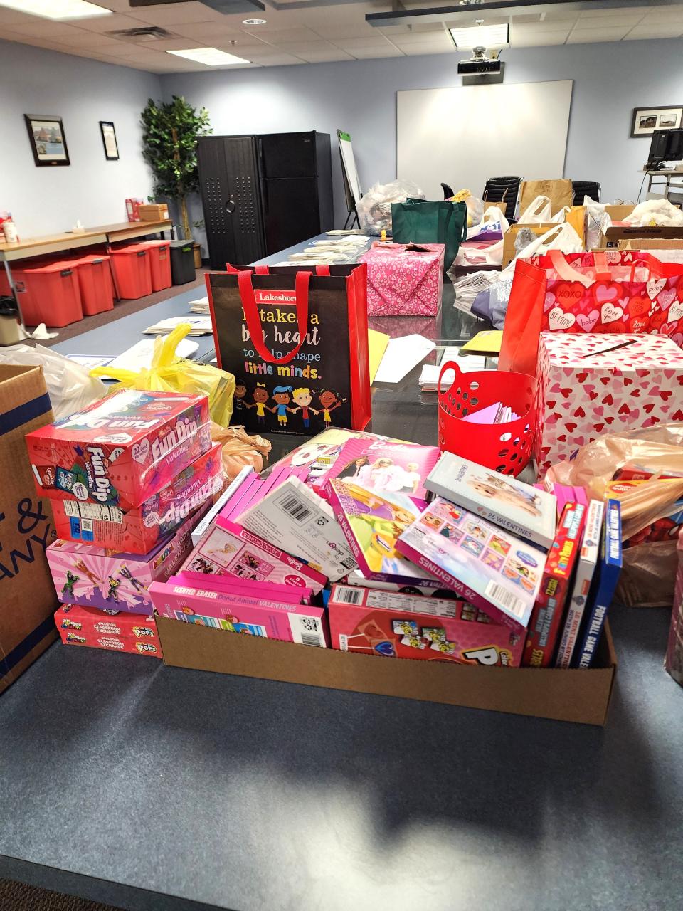 Foster kids in Richland County will get Valentine's Day cards from Richland County Children Services and the Mansfield United Lions Club. Here's a look at some of the donations.