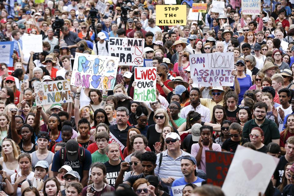 Survivors of the Stoneman Douglas school shooting were joined by thousands of other students across Florida and the nation in a massive rally for gun control at the Florida State Capitol.