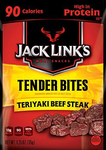 Jack Link's Premium Cuts Beef Steak Tender Bites, Teriyaki, 1.25 Ounce (Pack of 10)