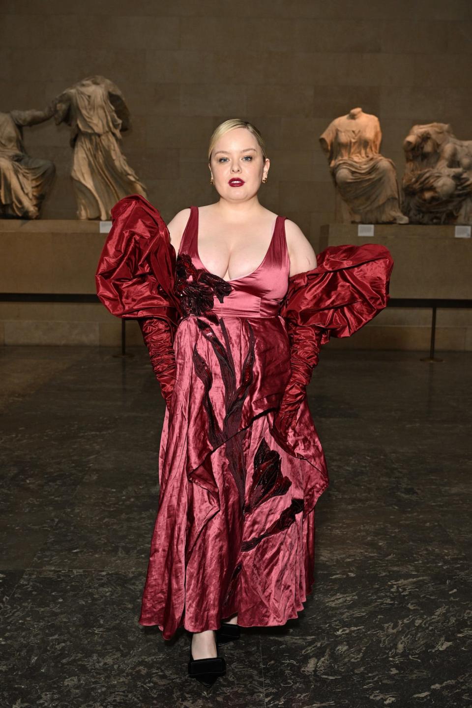 Nicola Coughlan attends an Erdem runway show in London.