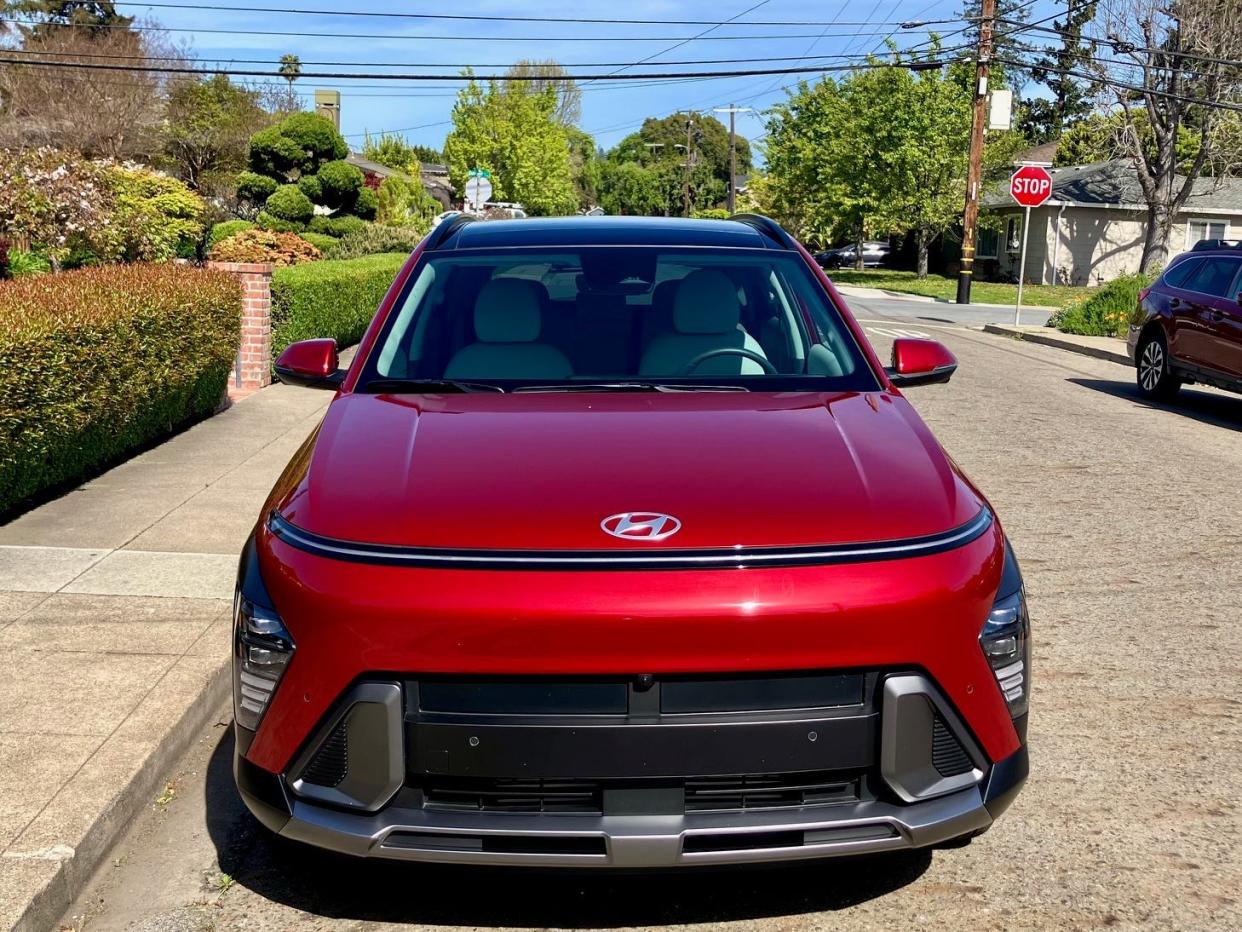 The front of the 2024 Hyundai Kona Limited