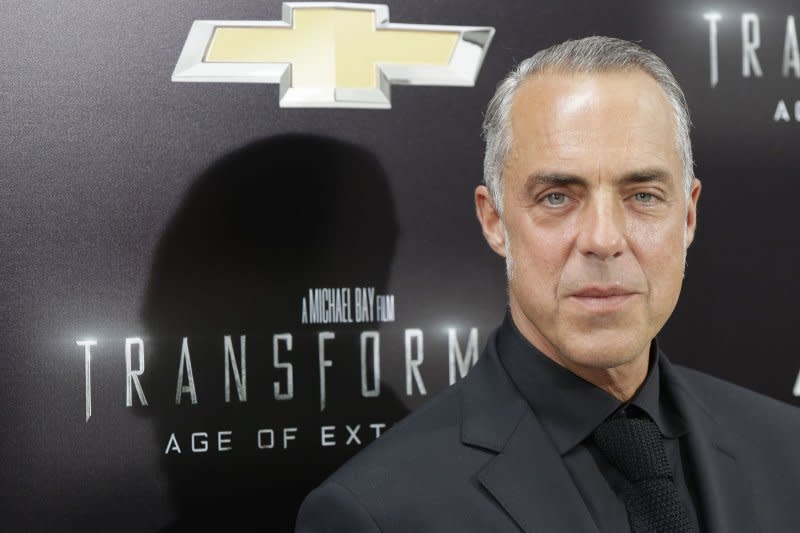 Titus Welliver arrives on the red carpet at the New York premiere of "Transformers: Age of Extinction" at the Ziegfeld Theatre in 2014. File Photo by John Angelillo/UPI