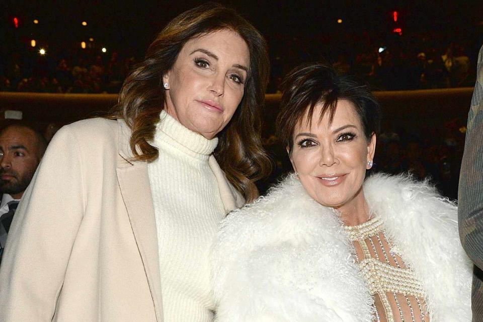 Kevin Mazur/Getty  Caitlyn Jenner and Kris Jenner pose for a photo together 