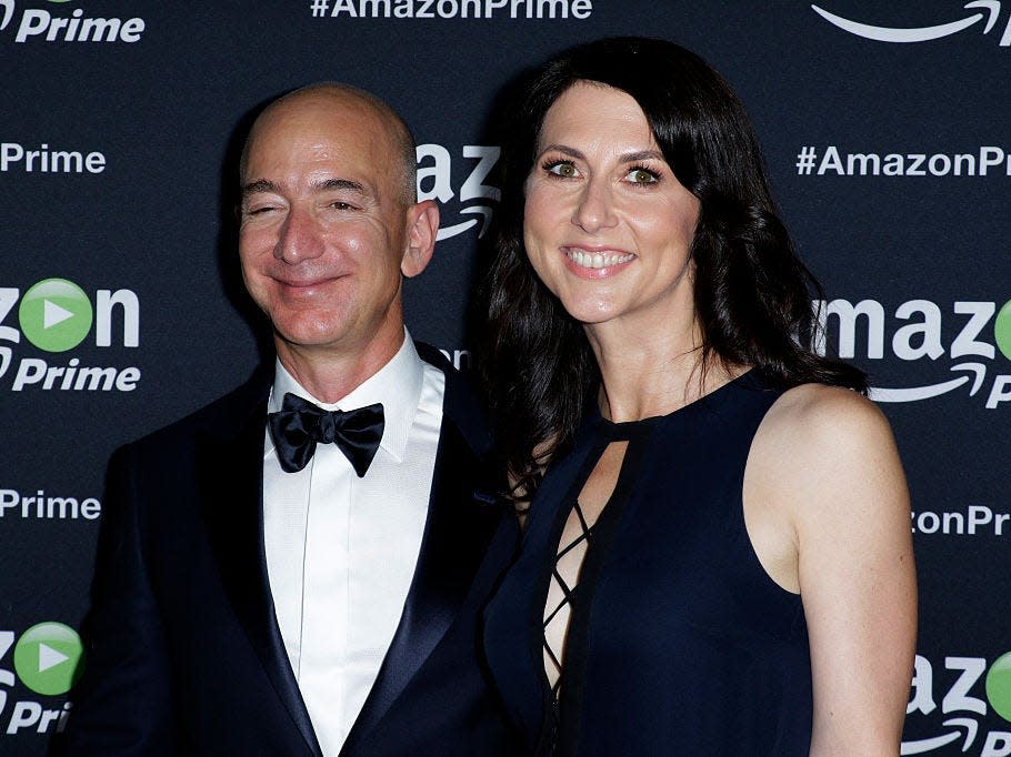 Jeff Bezos and MacKenzie Scott