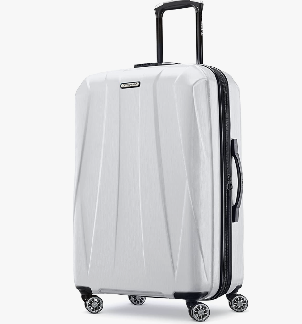 Samsonite Centric 2 Hardside Expandable Luggage with Spinner Wheel in Snow White. (PHOTO: Amazon Singapore)