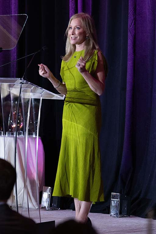 Jennifer Miles, president of The WICT Network Southern California, presenter of the 28th Annual LEA Awards.