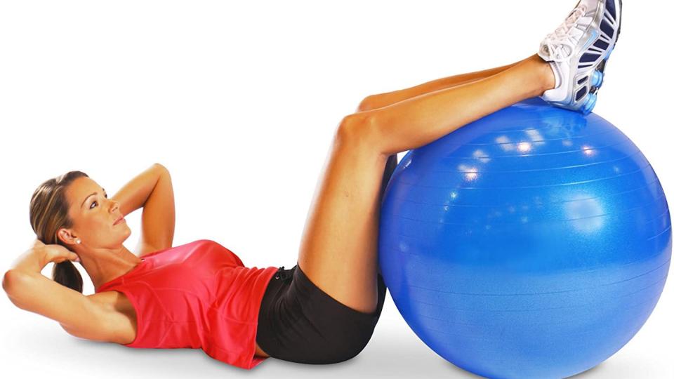 Improve your core with this stability ball, which is on sale now.