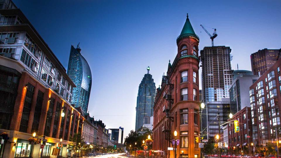 Downtown Toronto, Ontario facing West along Front street